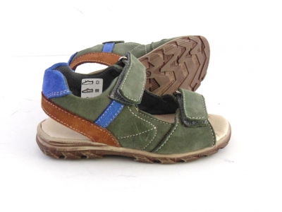Sandale copii LM, cod 3S190, seria BERRY, verde forest, piele naturala