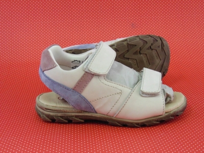 Sandale copii LM, cod 3S207, seria BERRY, crem, piele naturala
