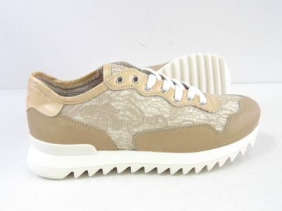 Pantofi sport femei LM, cod 2A252, seria SPORA, bej, piele naturala