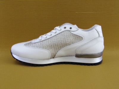 Pantofi sport femei LM, cod 2A276, seria LOLA, alb, piele naturala