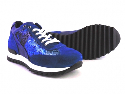 Pantofi sport femei LM, cod 2A280, seria LOLA, bleumarin, piele naturala