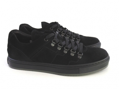 Pantofi sport barbati LM, cod 1A530, seria DOPPIO 1, gri, piele naturala