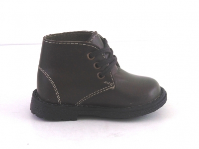 Ghete copii LM, cod 3G971, seria CREP, maro inchis, piele naturala