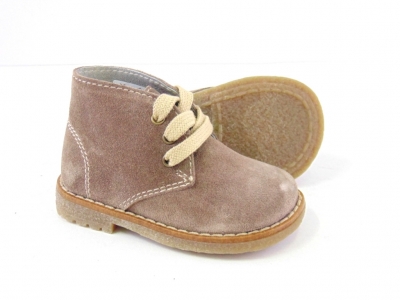 Ghete copii LM, cod 3G1029, seria CREP, maro deschis, piele naturala