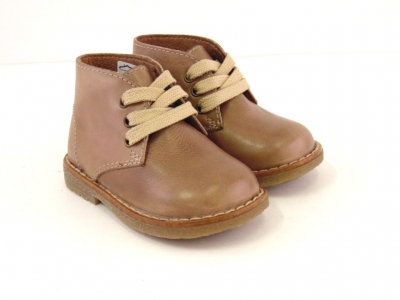 Ghete copii LM, cod 3G1059, seria CREP, maro deschis, piele naturala