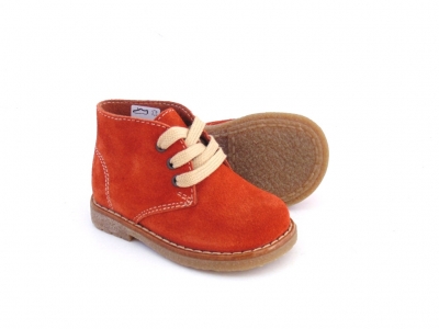 Ghete copii LM, cod 3G1085, seria CREP, caramiziu, piele naturala