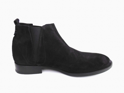 Ghete barbati LM, cod 1G685, seria RAM, negru, piele naturala