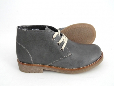 Ghete copii LM, cod 3G1103, seria CREP, gri, piele naturala