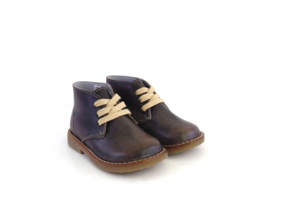 Ghete copii LM, cod 3G1147, seria CREP, maro inchis, piele naturala