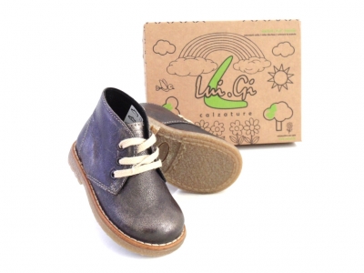 Ghete copii fete LM, cod 6G107, seria CREP, bronz, piele naturala