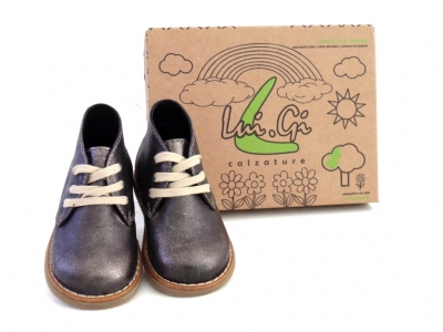 Ghete copii fete LM, cod 6G107, seria CREP, bronz, piele naturala