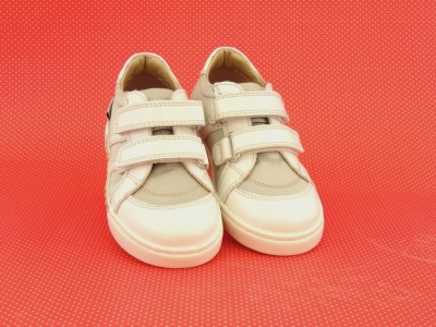 Pantofi sport copii fete Lui.Gi, cod 6A69, seria KIDDY GIRL, alb, piele naturala
