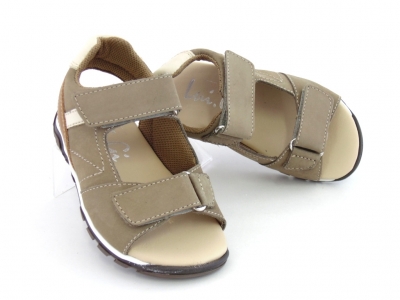 Sandale copii Lui.Gi, cod 3S211, seria BERRY, gri, piele naturala