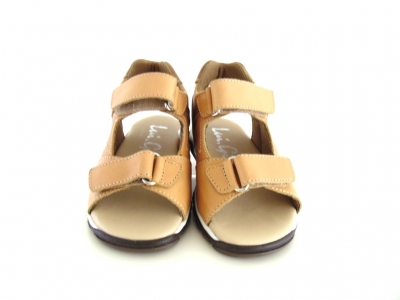 Sandale copii Lui.Gi, cod 3S219, seria BERRY, maro deschis, piele naturala