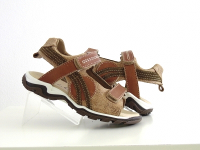 Sandale copii Lui.Gi, cod 3S221, seria CERCHI, bej, piele naturala