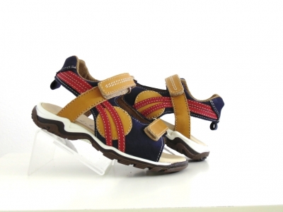 Sandale copii Lui.Gi, cod 3S224, seria CERCHI, bleumarin, piele naturala