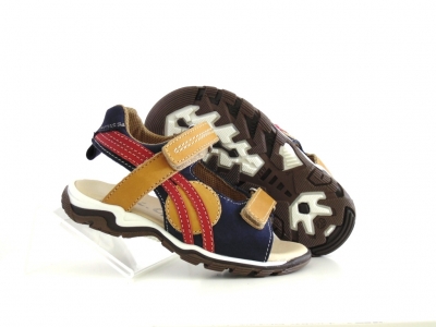 Sandale copii Lui.Gi, cod 3S224, seria CERCHI, bleumarin, piele naturala