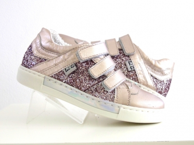 Pantofi sport copii fete Lui.Gi, cod 6A75, seria KIDDY GIRL, bronz, piele naturala