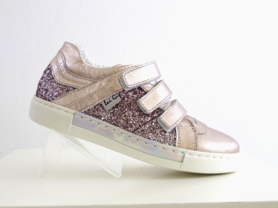 Pantofi sport copii fete Lui.Gi, cod 6A75, seria KIDDY GIRL, bronz, piele naturala