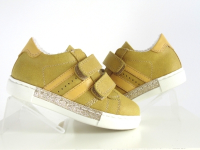 Pantofi sport copii fete Lui.Gi, cod 6A77, seria ANDOS, galben, piele naturala