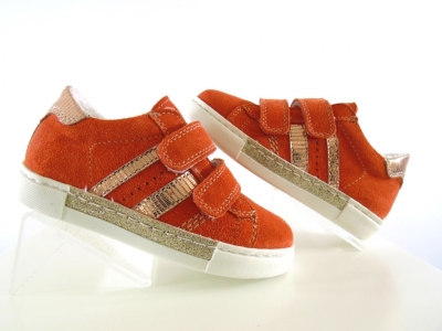 Pantofi sport copii fete Lui.Gi, cod 6A90, seria ANDOS, caramiziu, piele naturala