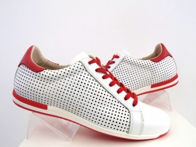 Pantofi sport barbati Lui.Gi, cod 1A560, seria ARIA, alb, piele naturala