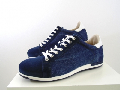 Pantofi sport barbati Lui.Gi, cod 1A565, seria ARIA, bleumarin, piele naturala