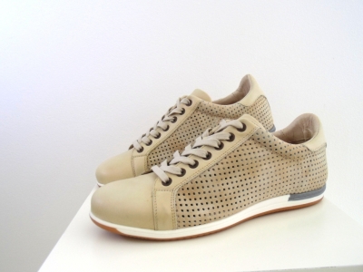 Pantofi sport barbati Lui.Gi, cod 1A568, seria ARIA, bej, piele naturala