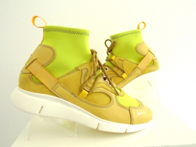 Pantofi sport unisex Lui.Gi, cod 7A2, seria VOGUE L, galben, piele naturala