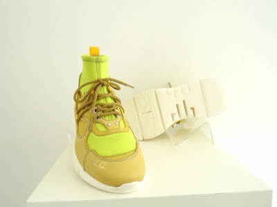 Pantofi sport unisex Lui.Gi, cod 7A2, seria VOGUE L, galben, piele naturala