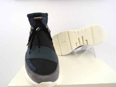 Pantofi sport barbati Lui.Gi, cod 1A599, seria RUNNER, gri, piele naturala