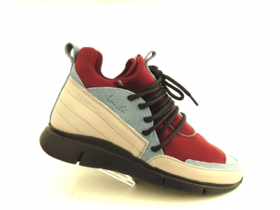 Pantofi sport unisex Lui.Gi, cod 7A6, seria RUNNER, multicolor, piele naturala