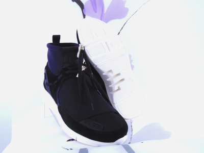 Pantofi sport unisex Lui.Gi, cod 7A7, seria RUNNER, negru, piele naturala