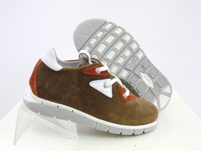 Pantofi sport copii Lui.Gi, cod 3A459, seria LUI, maro deschis, piele naturala
