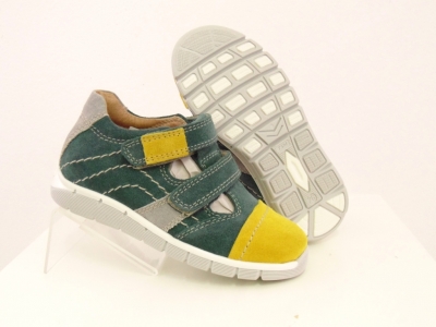 Pantofi sport copii Lui.Gi, cod 3A460, seria SANDY, verde forest, piele naturala