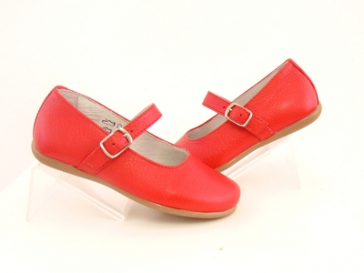 Pantofi copii fete Lui.Gi, cod 6P228, seria PAMY, rosu, piele naturala