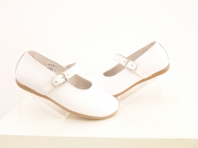 Pantofi copii fete Lui.Gi, cod 6P229, seria PAMY, alb, piele naturala