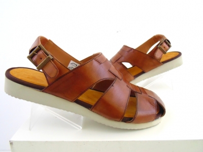 Sandale barbati Lui.Gi, cod 1S83, seria NEW SOFT, maro, piele naturala