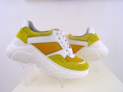 Pantofi sport femei Lui.Gi, cod 2A324, seria LARA, galben, piele naturala