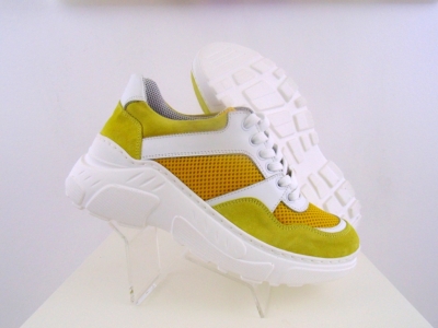 Pantofi sport femei Lui.Gi, cod 2A324, seria LARA, galben, piele naturala