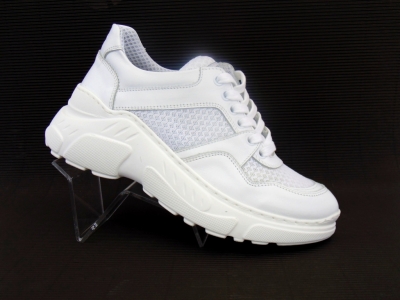 Pantofi sport femei Lui.Gi, cod 2A325, seria LARA, alb, piele naturala