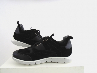 Pantofi sport copii Lui.Gi, cod 3A516, seria BOOM, negru, piele naturala