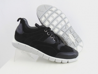 Pantofi sport copii Lui.Gi, cod 3A516, seria BOOM, negru, piele naturala