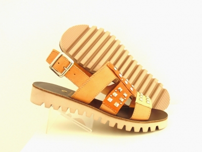 Sandale femei Lui.Gi, cod 2S657, seria IRENE, maro deschis, piele naturala